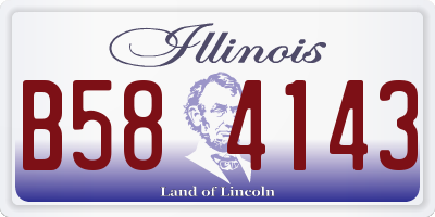 IL license plate B584143