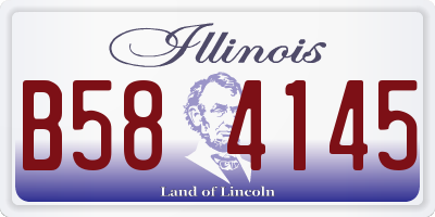 IL license plate B584145