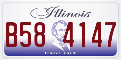 IL license plate B584147