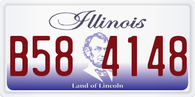 IL license plate B584148