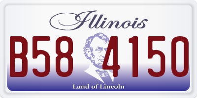 IL license plate B584150