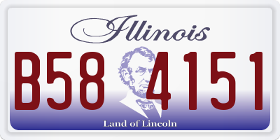 IL license plate B584151
