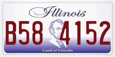 IL license plate B584152