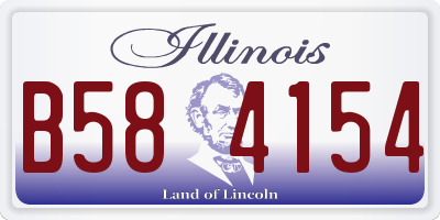 IL license plate B584154