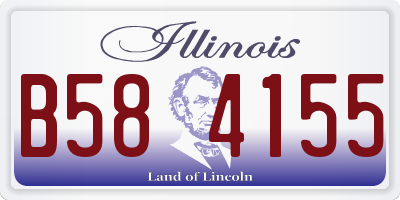 IL license plate B584155
