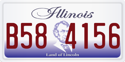 IL license plate B584156