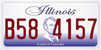 IL license plate B584157