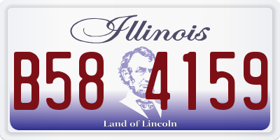 IL license plate B584159
