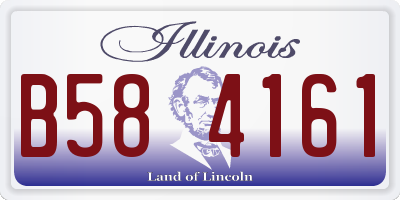 IL license plate B584161