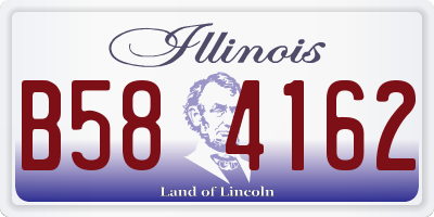 IL license plate B584162