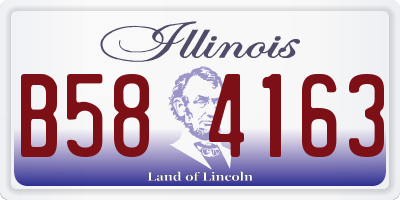 IL license plate B584163
