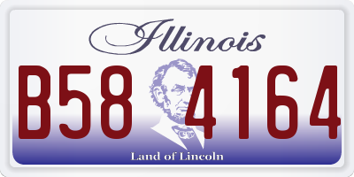 IL license plate B584164