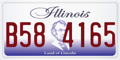 IL license plate B584165