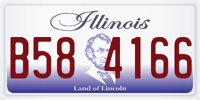 IL license plate B584166