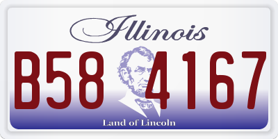 IL license plate B584167