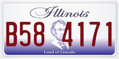 IL license plate B584171