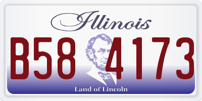 IL license plate B584173