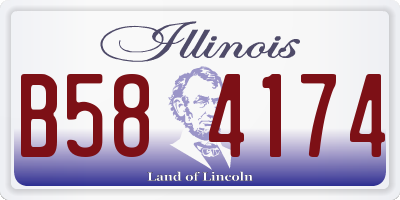 IL license plate B584174