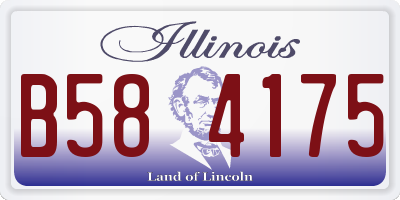 IL license plate B584175