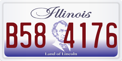 IL license plate B584176