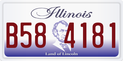 IL license plate B584181