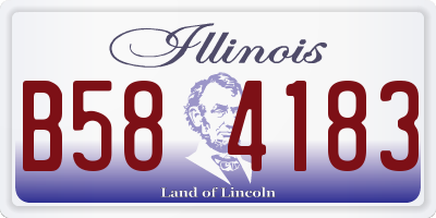IL license plate B584183