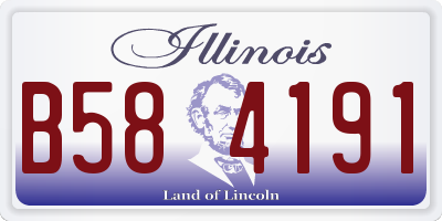 IL license plate B584191
