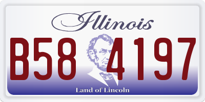 IL license plate B584197