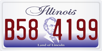 IL license plate B584199