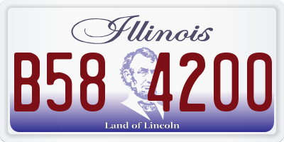 IL license plate B584200