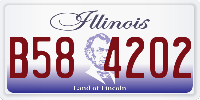 IL license plate B584202