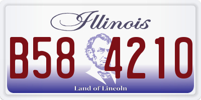 IL license plate B584210