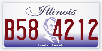IL license plate B584212