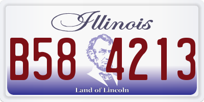 IL license plate B584213