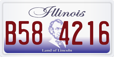 IL license plate B584216