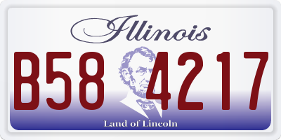 IL license plate B584217