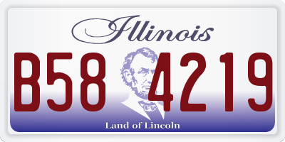 IL license plate B584219