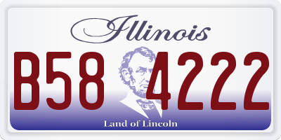 IL license plate B584222