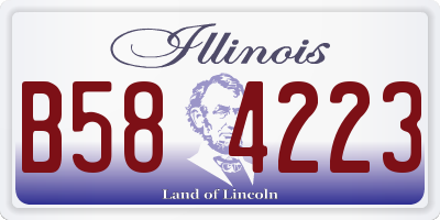 IL license plate B584223