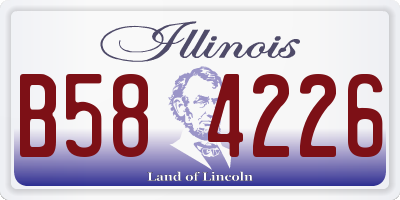 IL license plate B584226