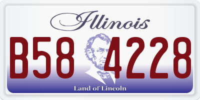 IL license plate B584228