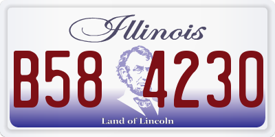 IL license plate B584230