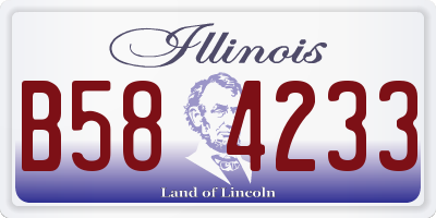 IL license plate B584233
