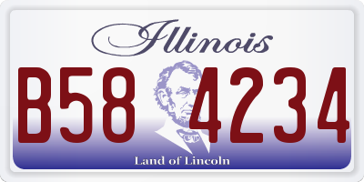 IL license plate B584234