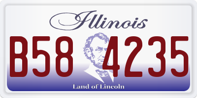 IL license plate B584235