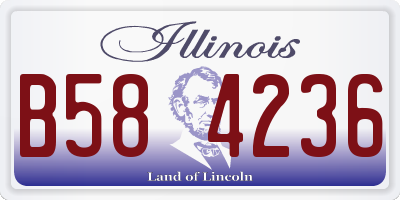 IL license plate B584236
