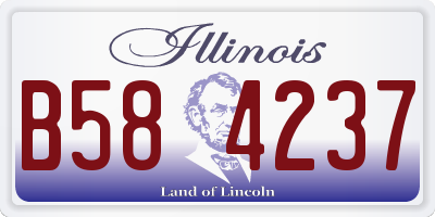 IL license plate B584237