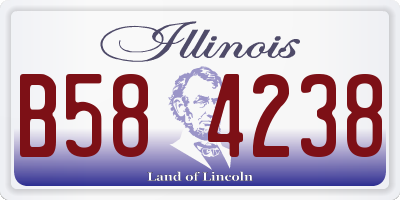 IL license plate B584238