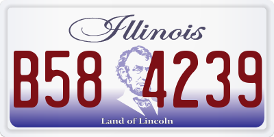 IL license plate B584239