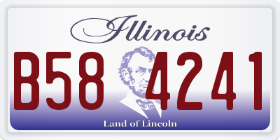 IL license plate B584241